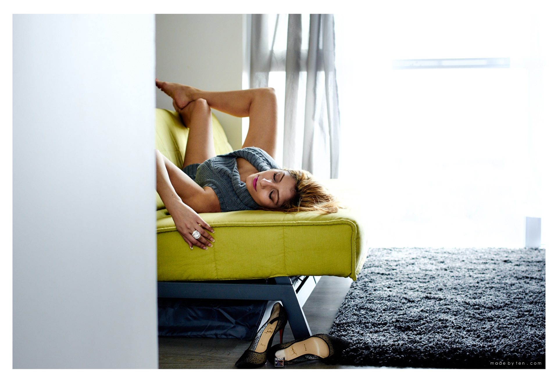 Made-by-Ten-Modern-Creative-Boudoir-Elegant-Tasteful-Sexy-Portrait-Photography-GTA-Women-Toronto-Sensual-Yellow-Dress-4