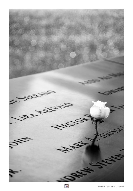 New York City Street Photography Print by Made by Ten - World Trade Center Memorial