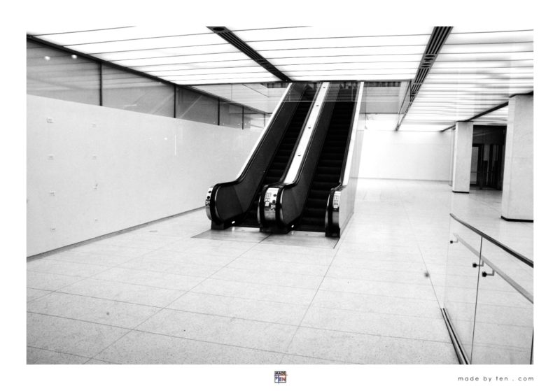 New York City Street Photography Print by Made by Ten - Escalator