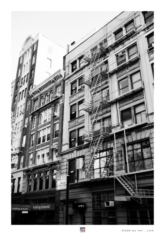 New York City Street Photography Print by Made by Ten - Building Architecture