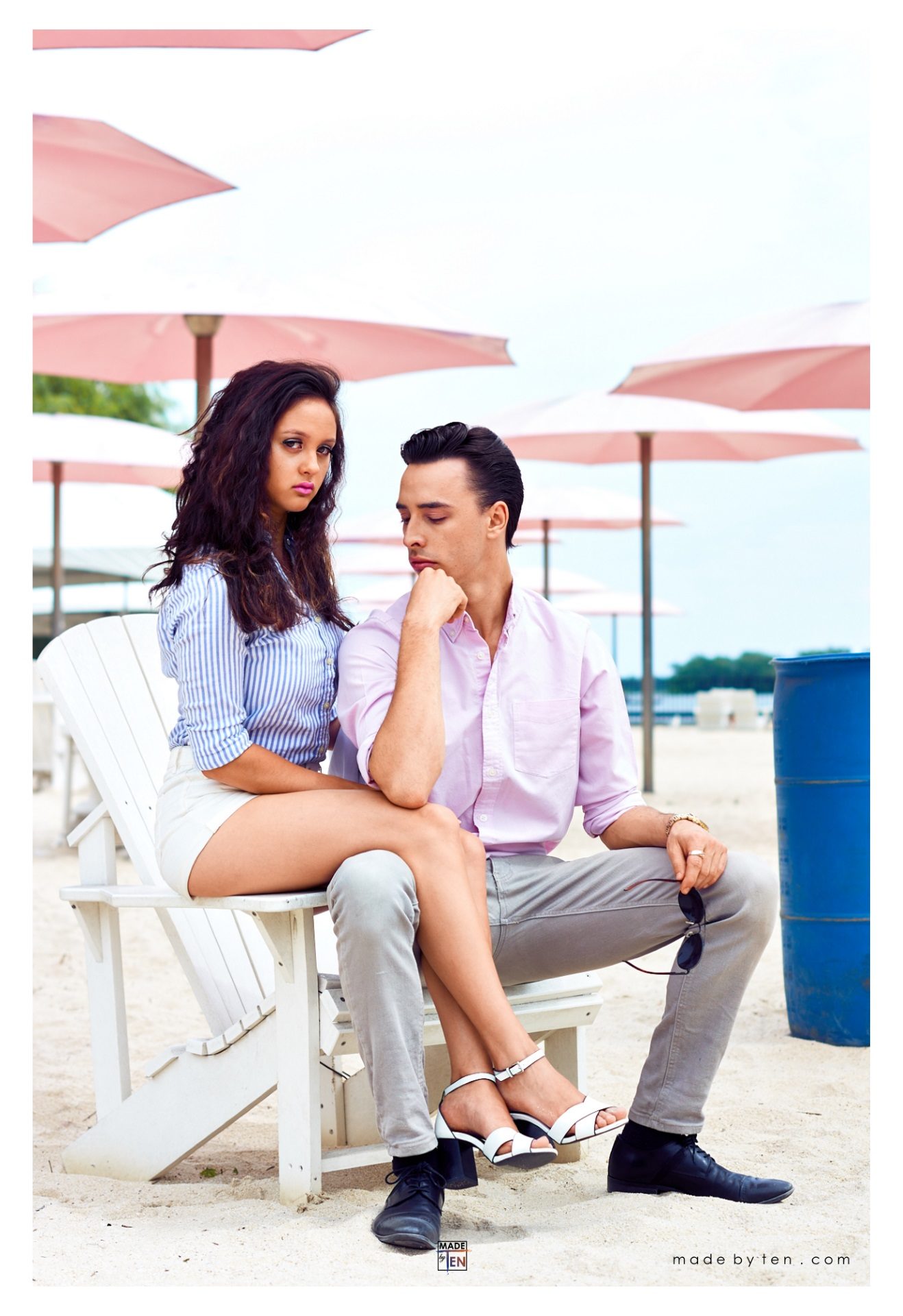 Sugar Beach Couple Fashion Editorial - GTA Women Lifestyle Photography