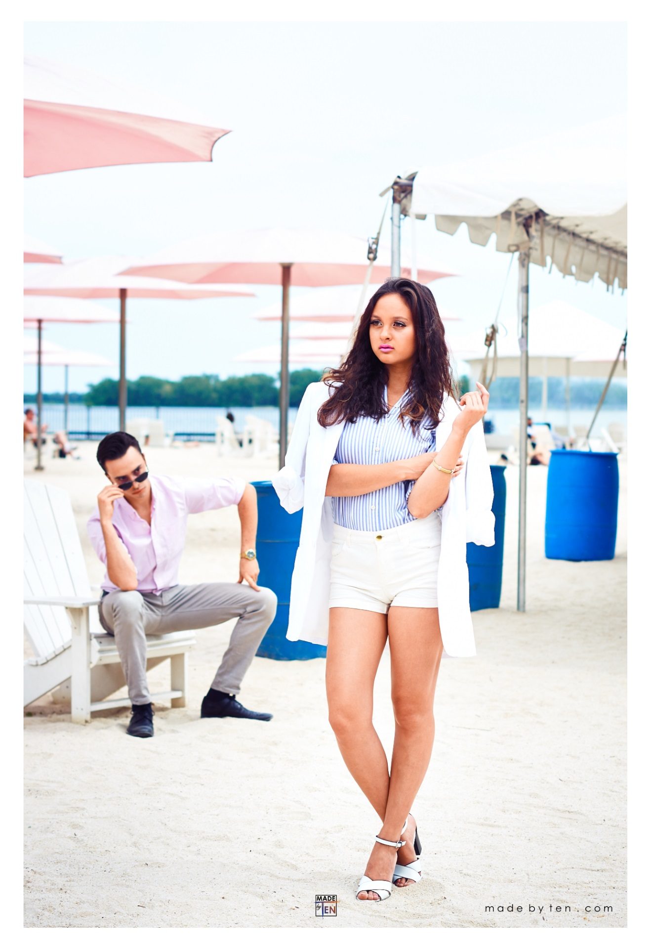 Sugar Beach Couple Fashion Editorial - GTA Women Lifestyle Photography