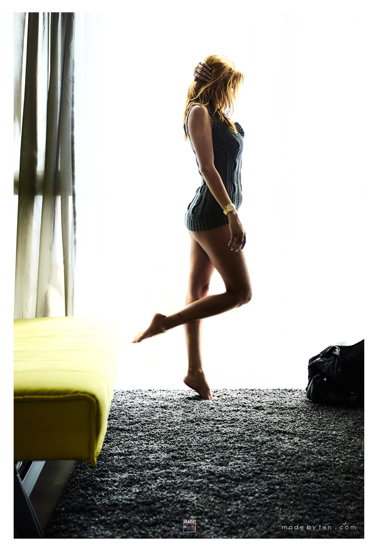 Woman Modern Boudoir Pin-up Window - GTA Women Portrait Photography