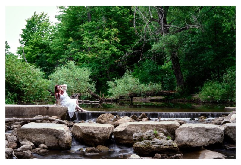 Woman Rock Pond - GTA Women Fantasy Photography