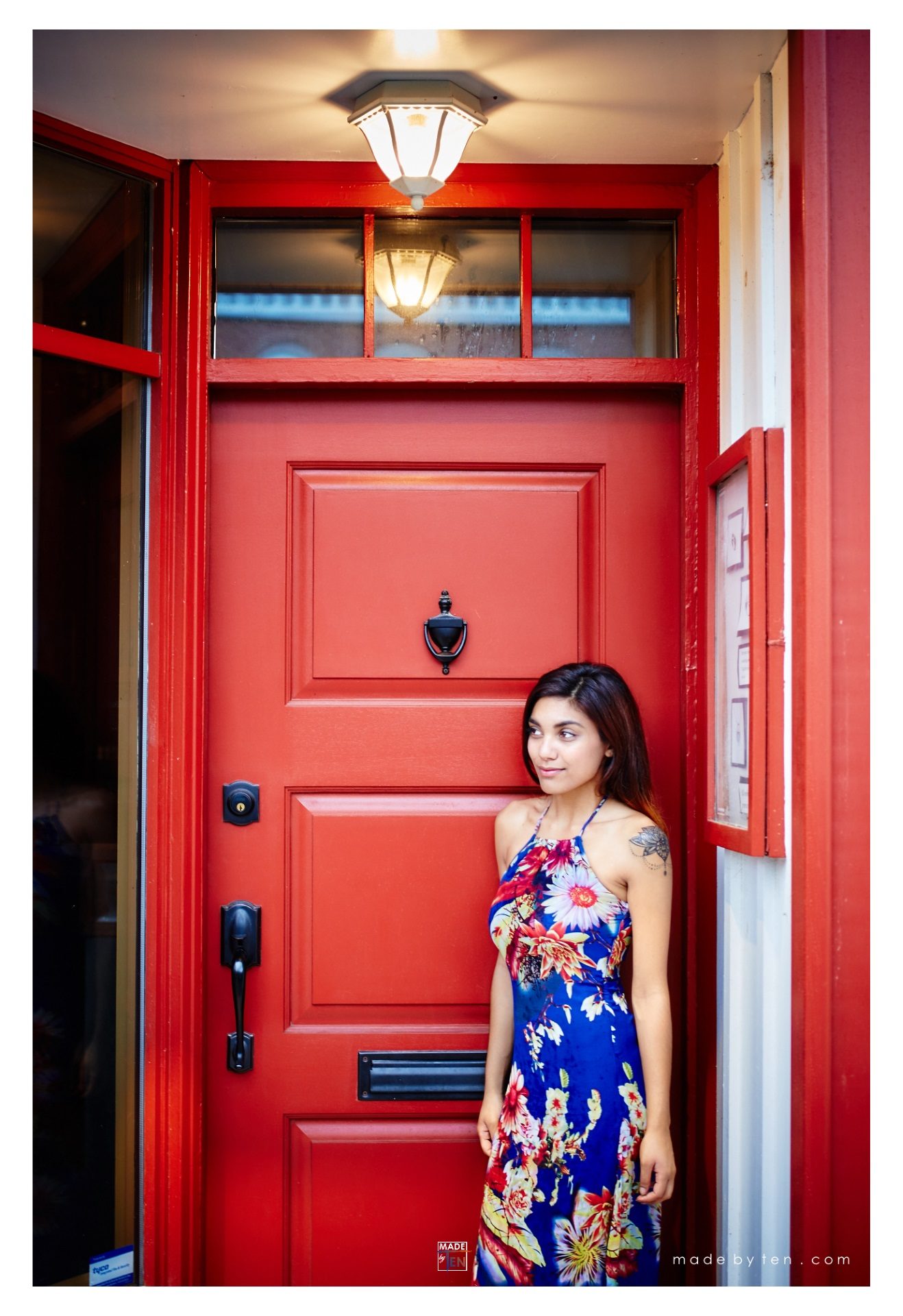Woman Red Door Fashion Editorial - GTA Women Lifestyle Photography