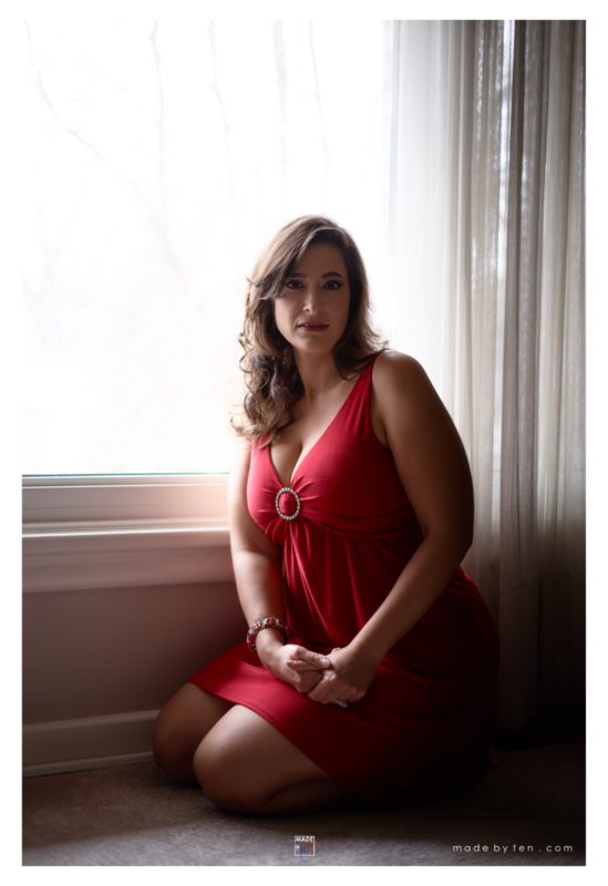 Woman waiting by window