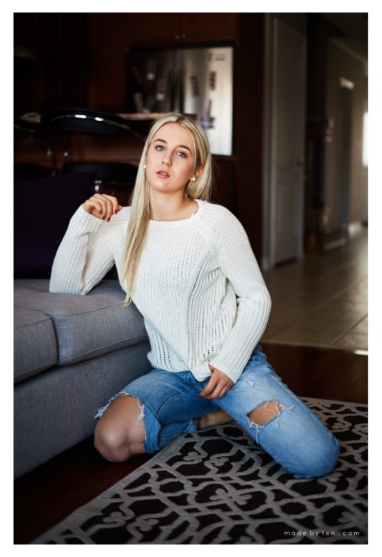 Relaxed Lifestyle Fashion Portrait Photoshoot Inspiration Pose