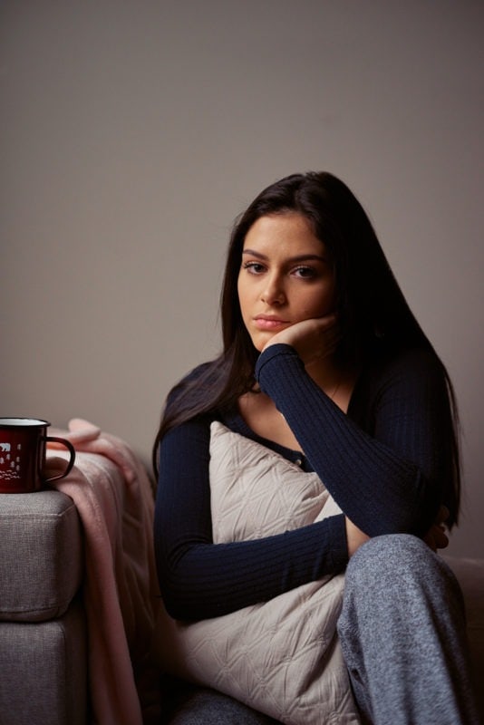 Girl Posing Indoor in Milton Winter