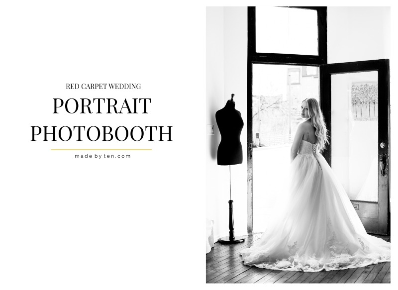 Red Carpet Wedding Portrait Photobooth GTA Ontario Made by Ten